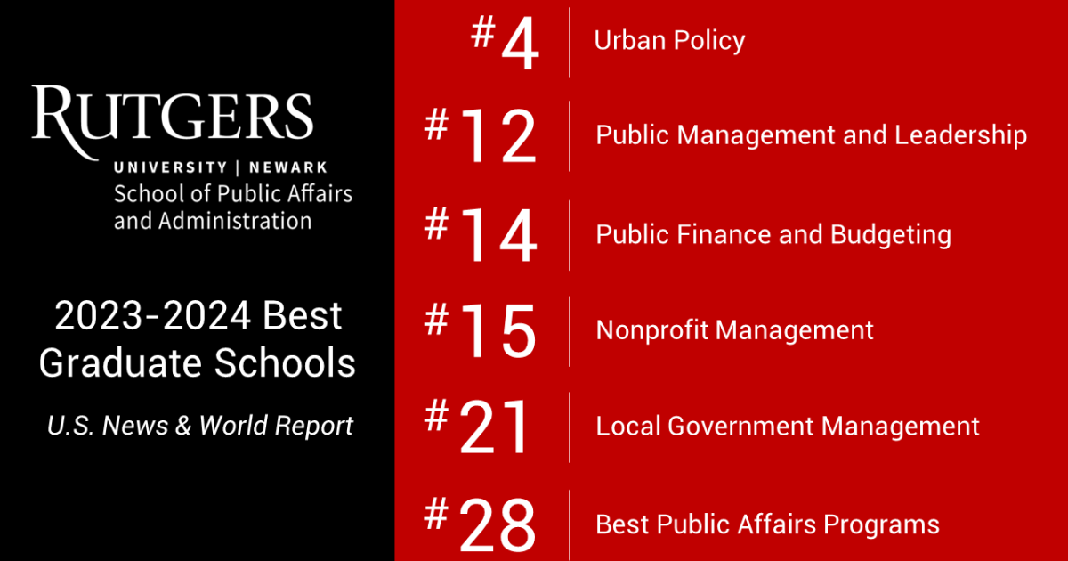 U.S. News & World Report Continues to Rank Rutgers School of Public